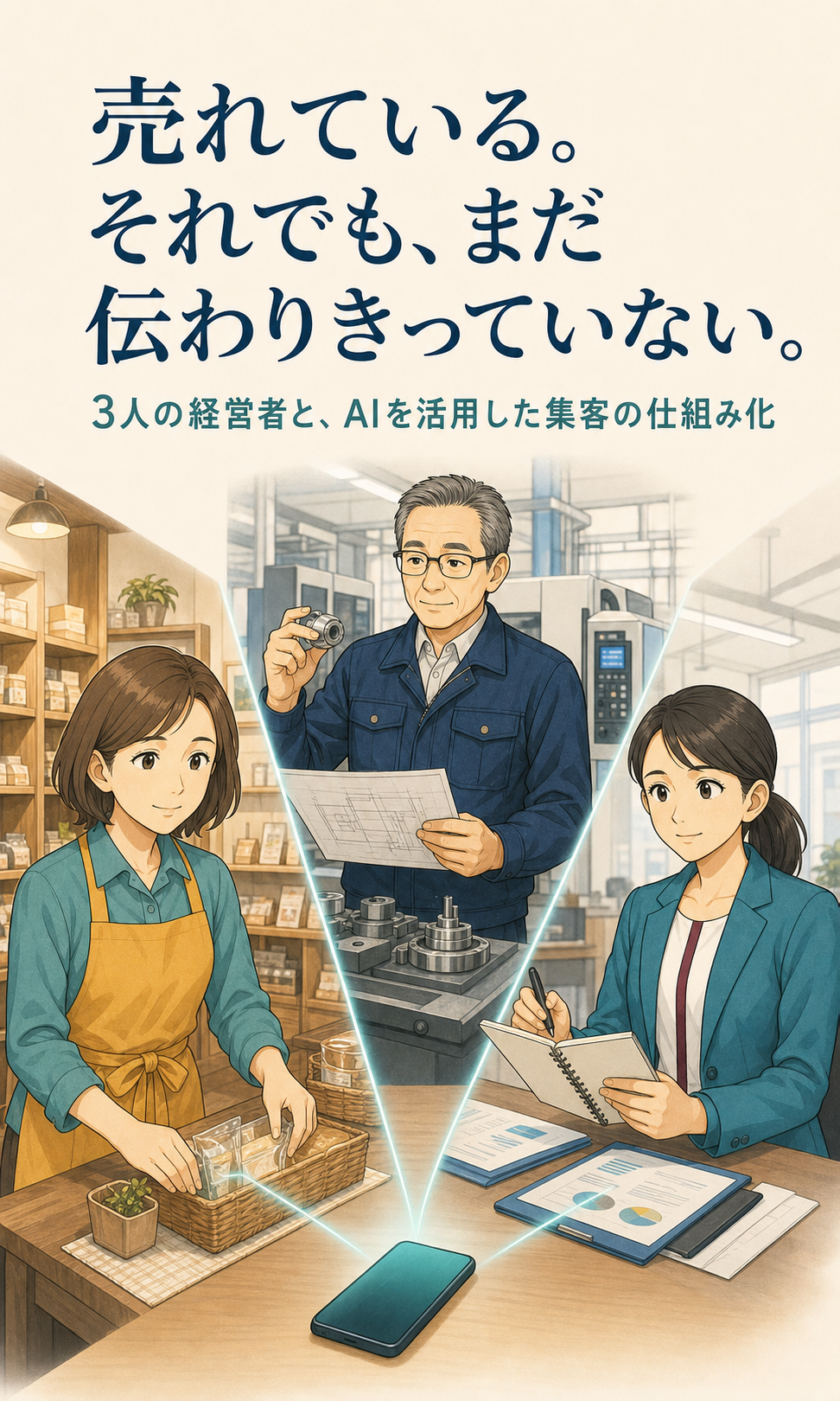 AIを活用した集客の仕組み化 漫画 1ページ目
