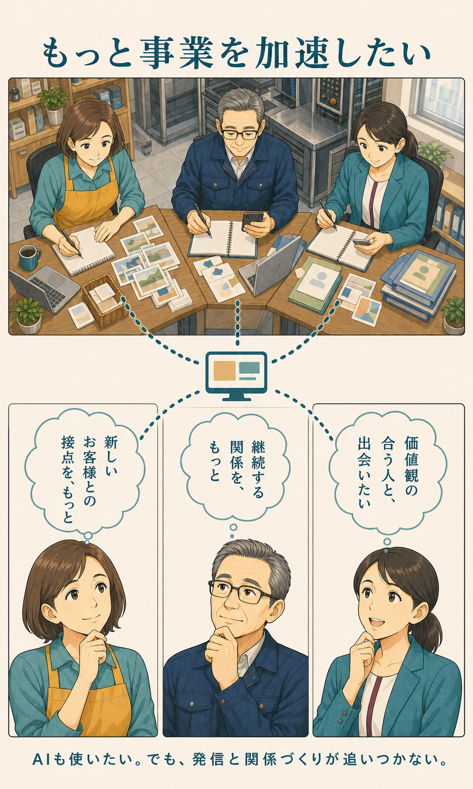 AIを活用した集客の仕組み化 漫画 3ページ目